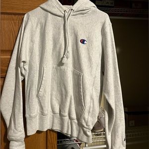 champion grey hoodie